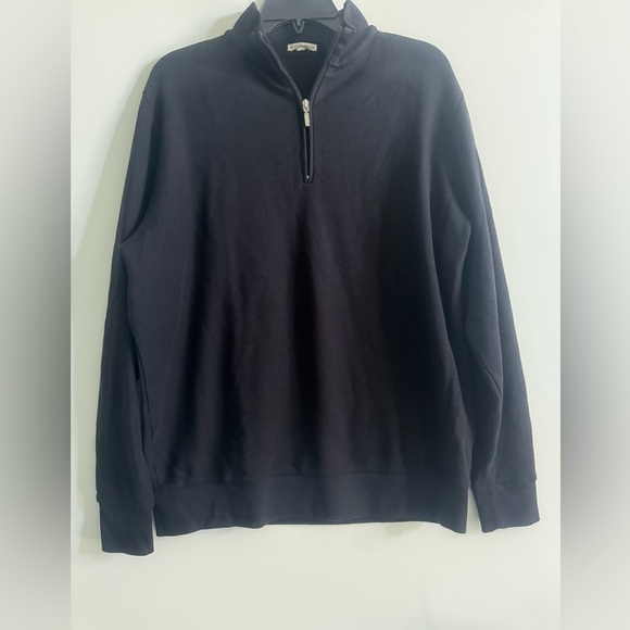 Peter Millar Black Half-Zip Pullover Size M - Picture 1 of 7